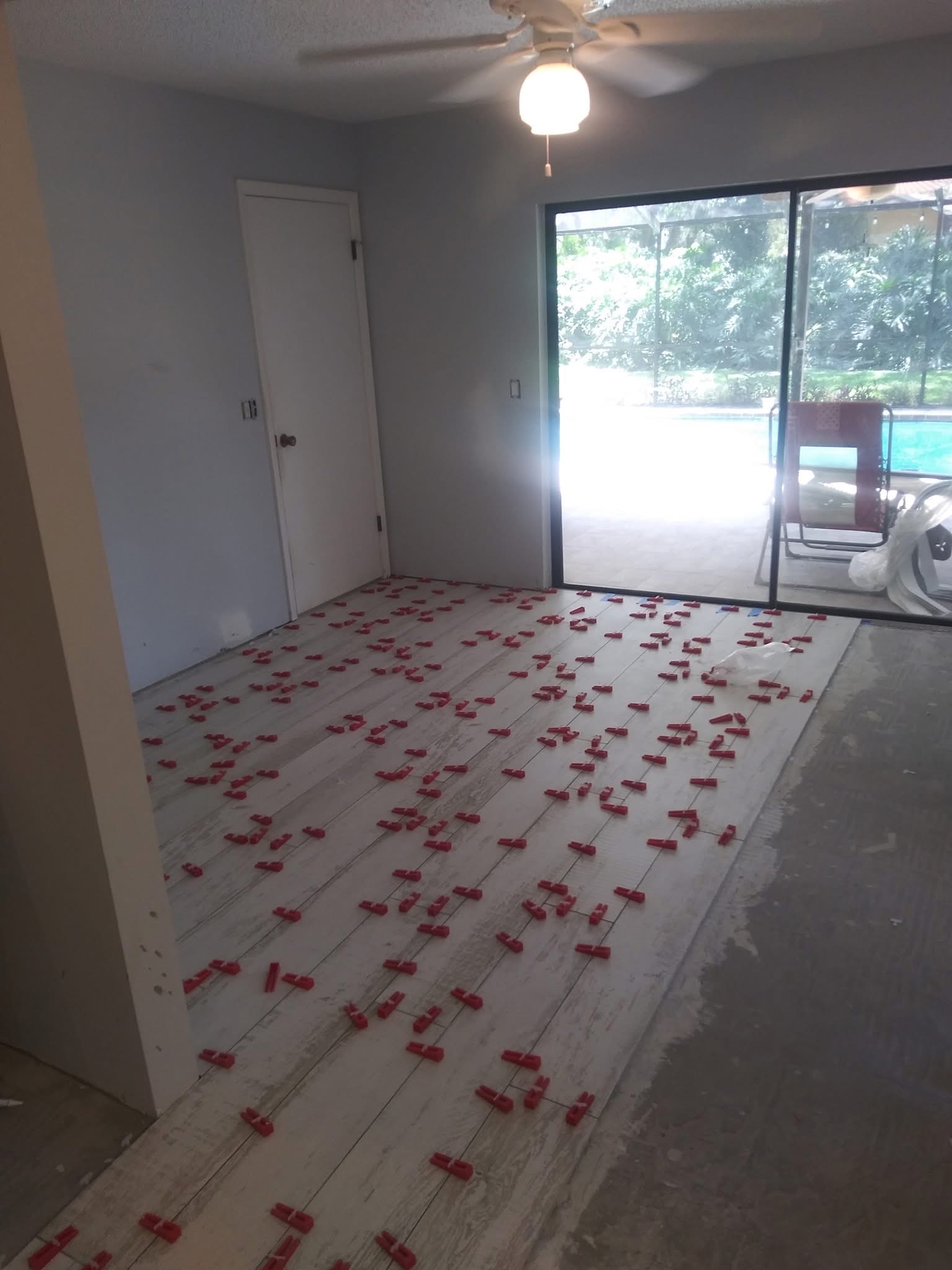 Bedroom floor install wide